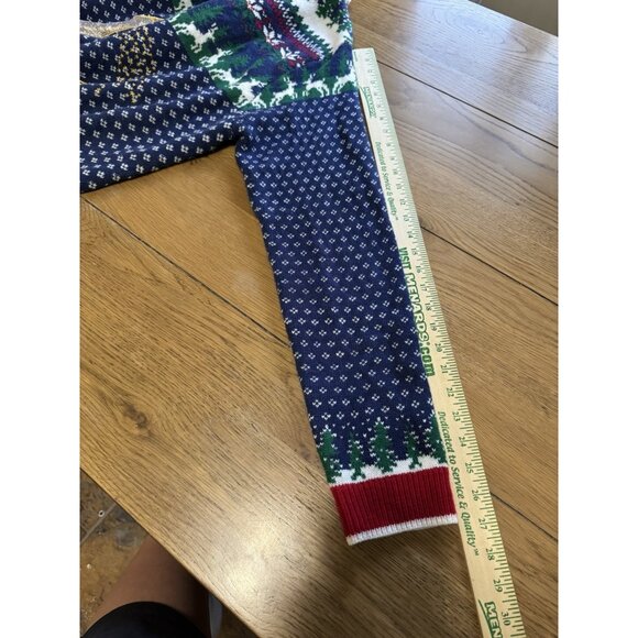 Holiday‎ Time Ugly Christmas Sweater Wolf Knit Holiday Party Office Fantasy 2x - Picture 8 of 10